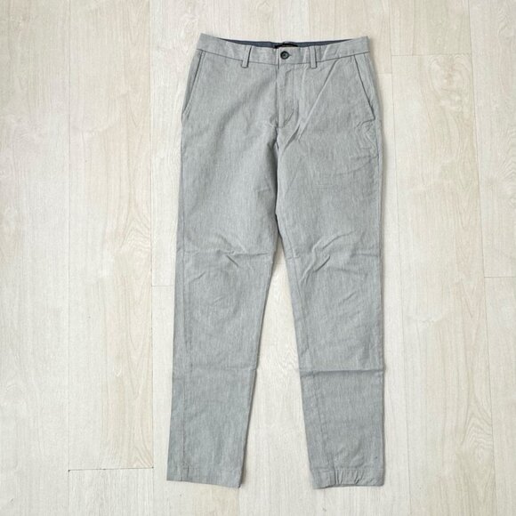 Banana Republic Mens Slim Fit Grey Pin Stripe Pant Size 30x32 - Picture 1 of 3